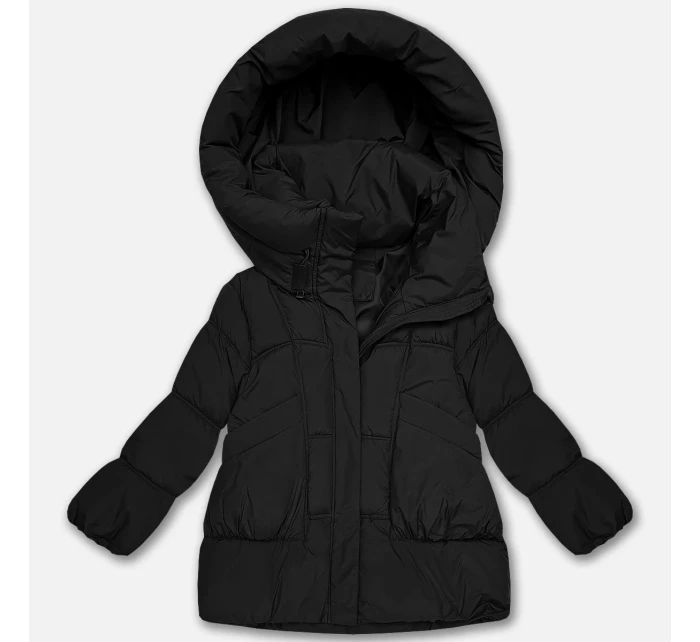 damska kurtka oversize czarna model 21725741 - S'WEST damska kurtka oversize czarna model 21725741 - S'WEST