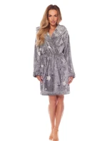 Dámský župan model 20816297 Nela melange - L&L Dámský župan model 20816297 Nela melange - L&L