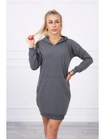 Šaty s kapucí grafitové Šaty s kapucí grafitové
