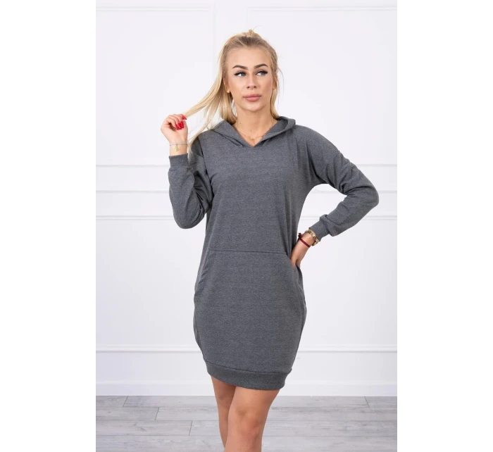 Šaty s kapucí grafitové Šaty s kapucí grafitové