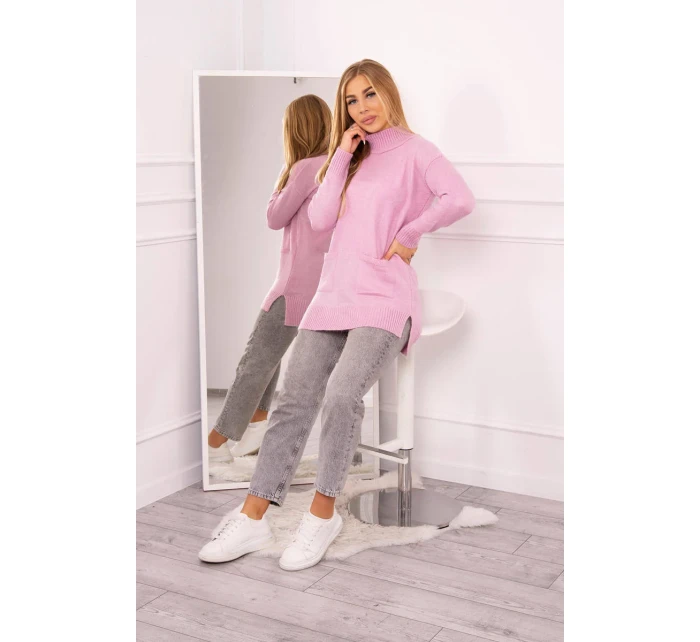 Stojanový sveter fialový