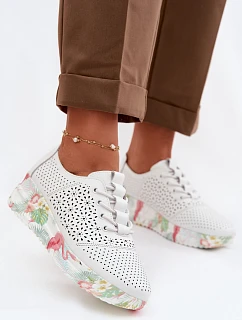 Semišové Ažurové Dámské Polobotky Vinceza 79603 Béžové