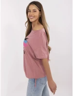 T shirt CLM TS model 21121840 ciemny różowy - FPrice