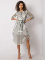 Šaty LK SK 508085.77P sivá