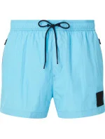 Pánske plavky Short Drawstring Swim Short CK Nylon KM0KM00868CU8 modrá - Calvin Klein