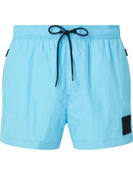Pánske plavky Short Drawstring Swim Short CK Nylon KM0KM00868CU8 modrá - Calvin Klein