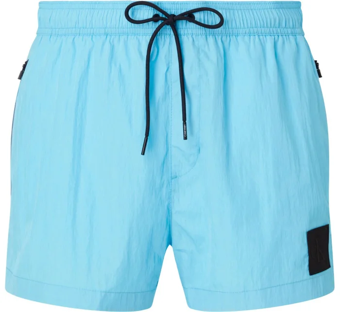Pánske plavky Short Drawstring Swim Short CK Nylon KM0KM00868CU8 modrá - Calvin Klein