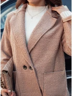 Dámsky nadrozmerný dlhý kabát BARALITE z jahňacej kože béžovej farby FashionStreet NY0710 Dámsky nadrozmerný dlhý kabát BARALITE z jahňacej kože béžovej farby FashionStreet NY0710