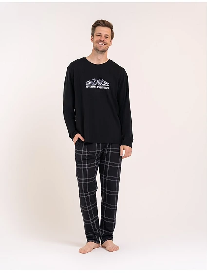 Pyžamo Moraj PDM5800-004 dlouhé rukávy, velikosti M–3XL Pyžamo Moraj PDM5800-004 dlouhé rukávy, velikosti M–3XL