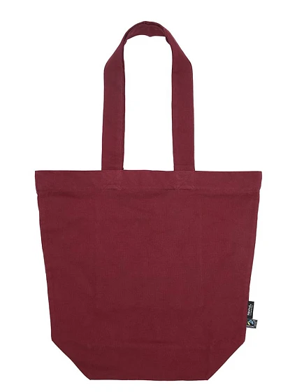 O Taška z bio bavlny se zipem bordeaux model 22417075 - Neutral O Taška z bio bavlny se zipem bordeaux model 22417075 - Neutral
