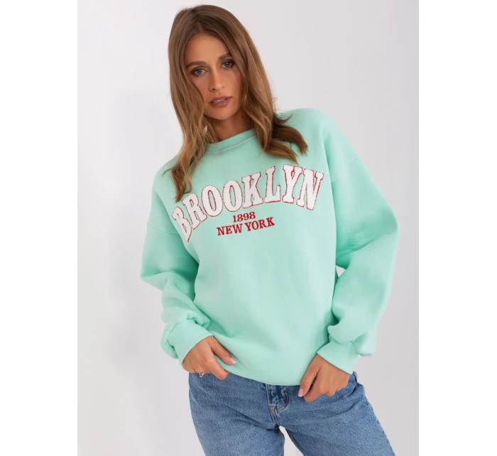 Bluza EM BL 617 model 18987587 mietowy - FPrice Bluza EM BL 617 model 18987587 mietowy - FPrice