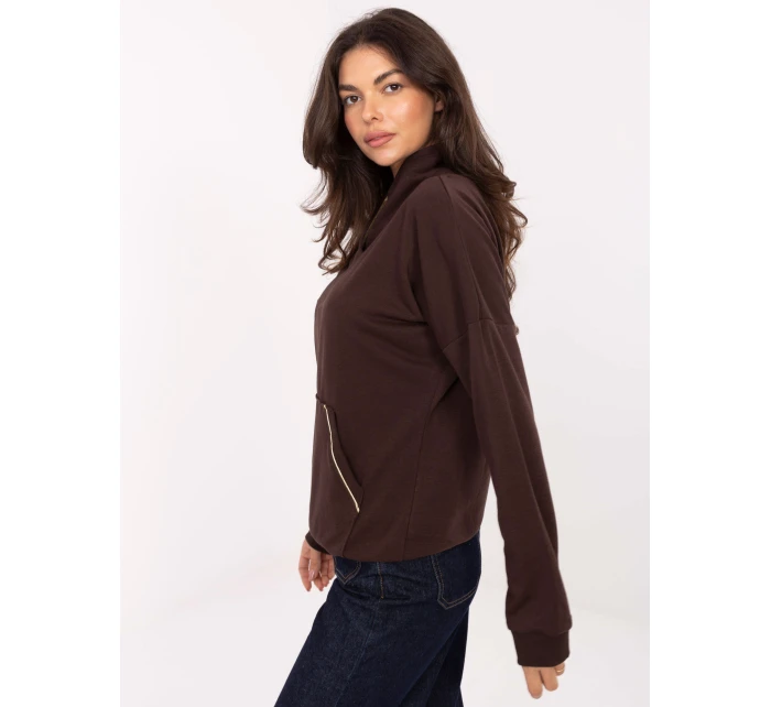 Blúzka RV BL A874.01P tmavohnedá