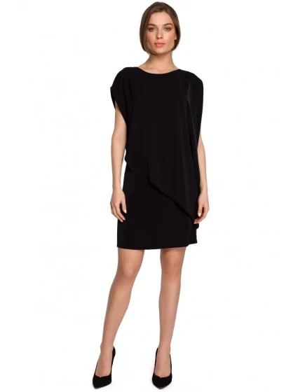 šaty černé model 18003479 - STYLOVE šaty černé model 18003479 - STYLOVE