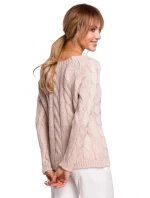 Svetr s výstřihem  šedý  model 21207530 - Moe