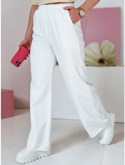 Dámské tepláky s širokými nohavicemi white Dstreet model 21988797 - FashionStreet