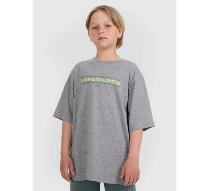 Chlapecké tričko oversize s potiskem model 21736472 - 4F Chlapecké tričko oversize s potiskem model 21736472 - 4F