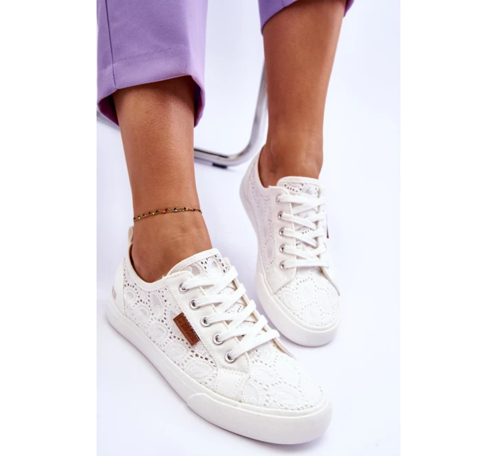 Dámské Krajkové Tenisky BIG STAR model 21546365 Bílé - Big Star Shoes