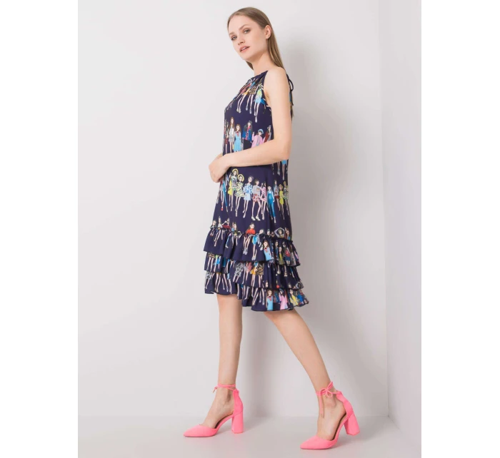 CHA šaty SK 0834.90P tmavomodré