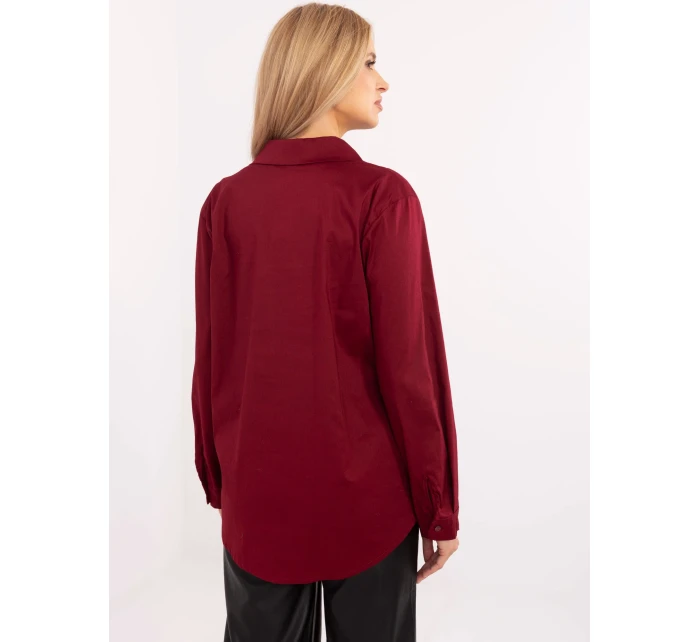 Koszula DHJ KS model 20752443 bordowy - FPrice