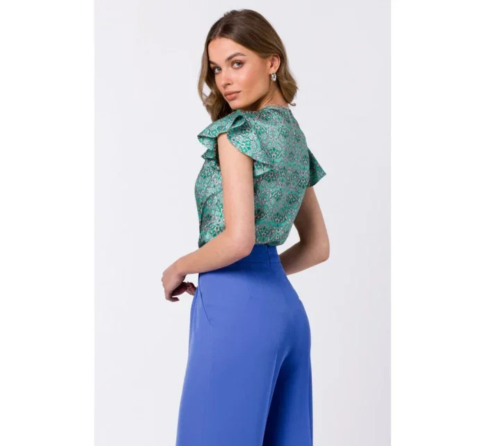 S344 Blúzka s nariasenými rukávmi - model 1