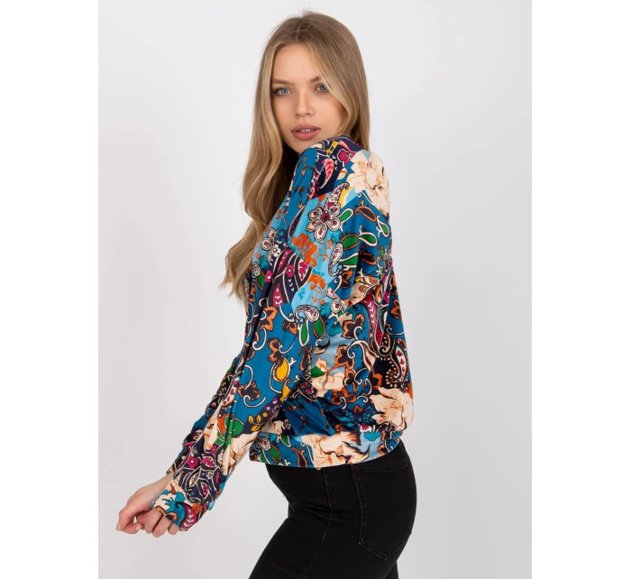 Dámská halenka DHJ BZ tmavě modrá model 21896490 - FPrice Dámská halenka DHJ BZ tmavě modrá model 21896490 - FPrice