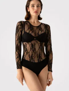 JILL - ČIPKOVANÉ BODY S DLHÝM RUKÁVOM