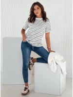 Dámské pruhované tričko námořnická modř Dstreet model 21976446 - FashionStreet