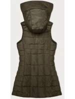 Dámská vesta v khaki barvě s kapucí model 21339600 - S'WEST
