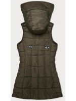 Dámska khaki vesta s kapucňou S'West (B8226-11)