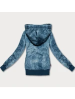 Dámska mikina s asymetrickým zipsom LHD svetlo modrá (AMG-61)