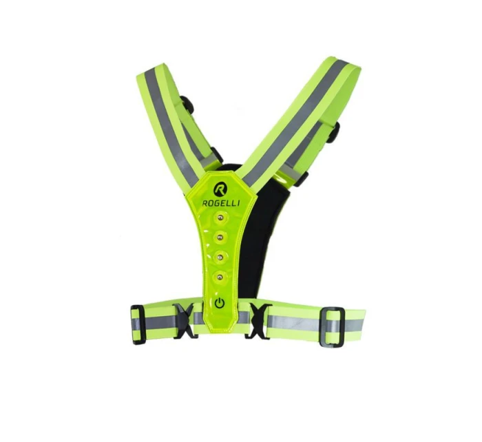 Reflexní vesta Rogelli LED fluor