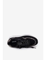 Zamszowe Sneakersy Damskie Big Star OO274A312 HI-POLY SYSTEM Czarne Panterka Zamszowe Sneakersy Damskie Big Star OO274A312 HI-POLY SYSTEM Czarne Panterka