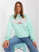 Bluza EM BL 617 model 18987587 mietowy - FPrice Bluza EM BL 617 model 18987587 mietowy - FPrice