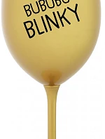 BUBUBUBLINKY - zlatá sklenice na víno 350 ml