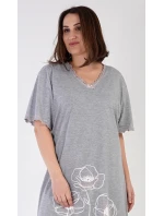 Dámská noční košile s krátkým rukávem model 18596631 - Vienetta Dámská noční košile s krátkým rukávem model 18596631 - Vienetta
