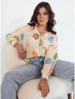 Dámské oversize tričko beige Dstreet model 21972888 - FashionStreet