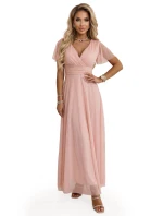 długa  z dekoltem i krótkim  model 22036870 - numoco basic