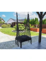 Závesná sedačka DRAGON HAMMOCK 60x60x115 cm s poduškou DARK GREY Závesná sedačka DRAGON HAMMOCK 60x60x115 cm s poduškou DARK GREY