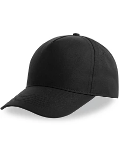 Atlantis Headwear Recy Five 5-panelová bejzbalová čiapka 33.0116 čierna