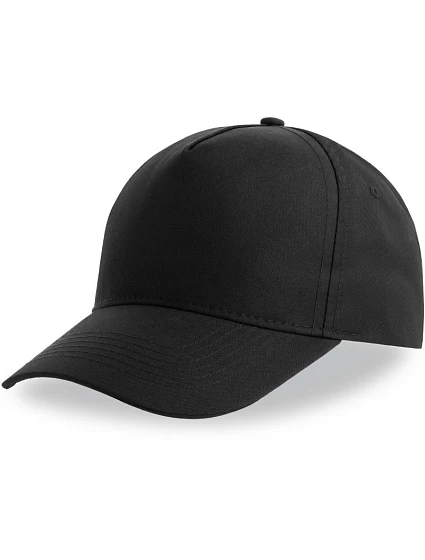Atlantis Headwear Recy Five 5-panelová bejzbalová čiapka 33.0116 čierna Atlantis Headwear Recy Five 5-panelová bejzbalová čiapka 33.0116 čierna