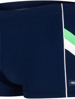 AQUA SPEED Plavecké šortky Ricardo Navy Blue/White/Green Pattern 04