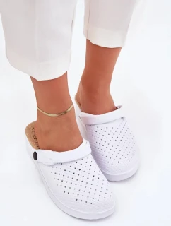 Dámske penové dreváky Faylina - biele