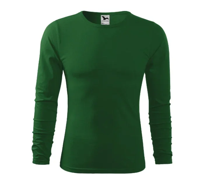 Fit-T LS pánska košeľa fľaškovo zelená