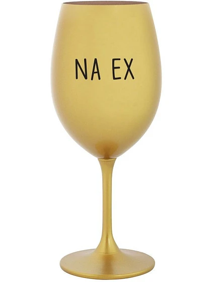 NA EX - zlatý pohár na víno 350 ml