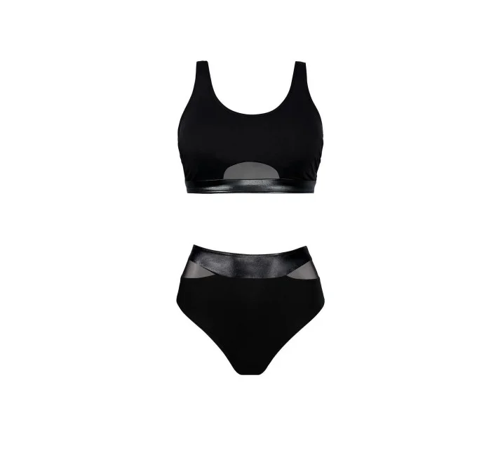 Dámske dvojdielne plavky S48 čierne - Self Dámske dvojdielne plavky S48 čierne - Self