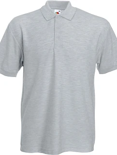 Fruit of the Loom Heavy 65/35 Pique Polo – polo tričko z hrubej bavlny 16.3204, melírovaná šedá
