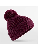 B 329 Pletená čepice s bambulí  burgundy model 22469575 - Beechfield