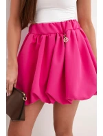 Dámská viskózová sukně model 21952027 s gumou v pase fuchsie - K-Fashion