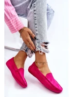 Zamszowe Mokasyny Damskie Fuksja Morreno Zamszowe Mokasyny Damskie Fuksja Morreno