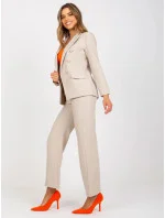 Dámske sako DHJ MA 15555 béžové - FPrice Dámske sako DHJ MA 15555 béžové - FPrice